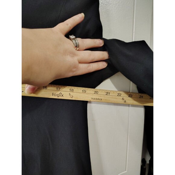 Neon Buddha Tunic Top Women Cowl Neck Asymmetrical Hem Black Large - Picture 5 of 8